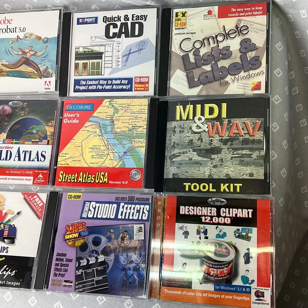 Old Computer Program CDs